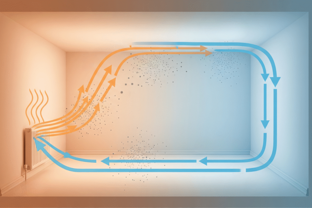 cirkulace vzduchu radiator