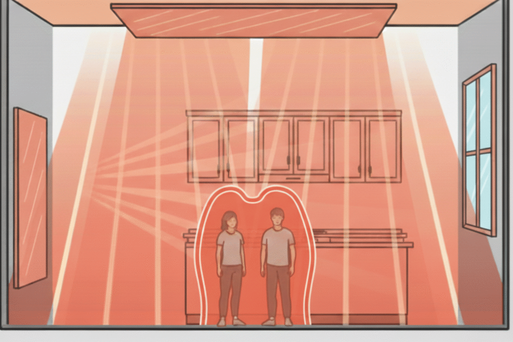 jak funguje sálavé teplo