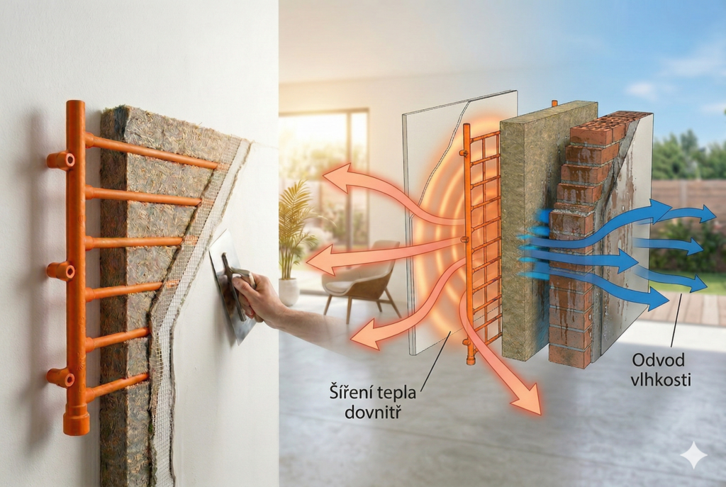 Klimastěna odvlhčování